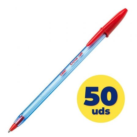 BIC Cristal Soft Rojo Punta 1,2 mm (Set de 50) BIC Cristal Soft Rojo Punta 1,2 mm (Set de 50)